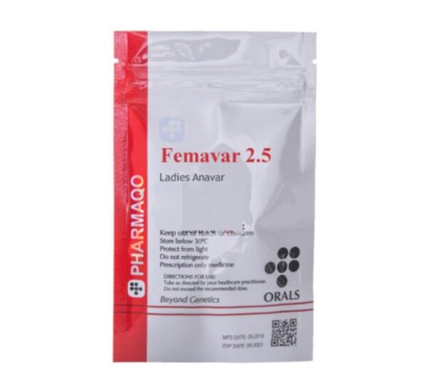 Femavar 2.5 x 100 - Oxandrolone 2.5mg/tab - 100 tabs - Pharmaqo Labs