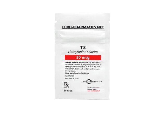 T3 - 50mcg/tab -50 tab/bag - Euro Pharmacies